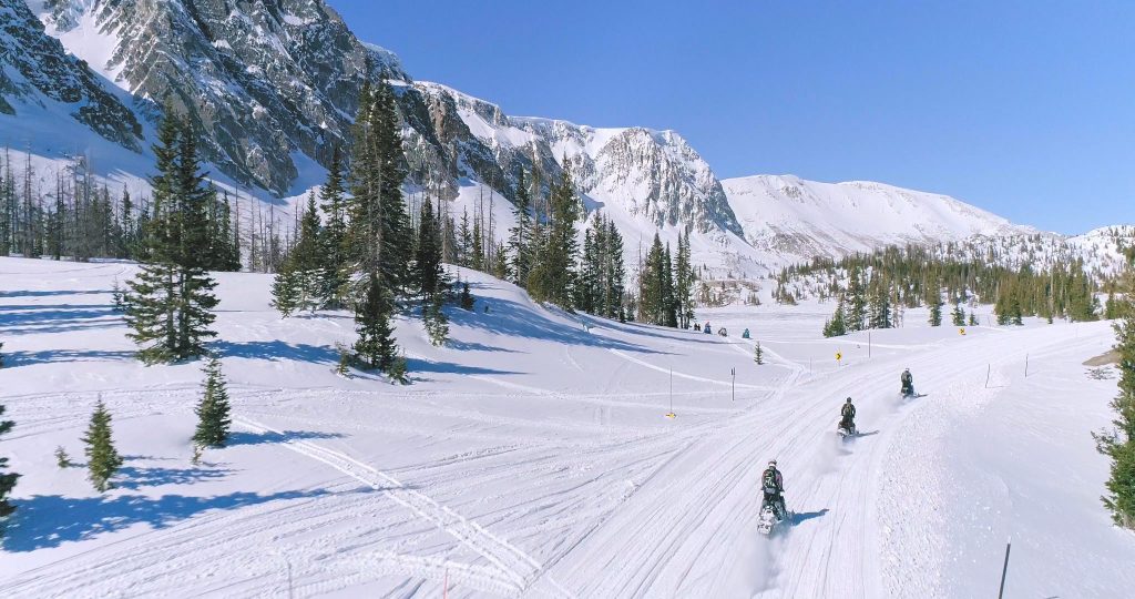 snowmobiling in wyoming